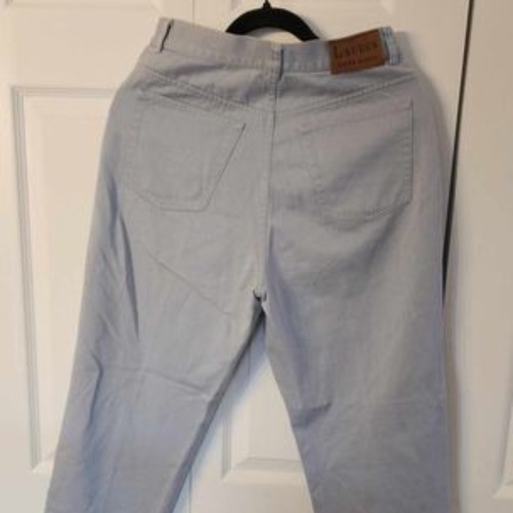 Ralph Lauren Sailing Soft Blue Cotton Stretchy Jeans Size US 10 Petite - Picture 1 of 4